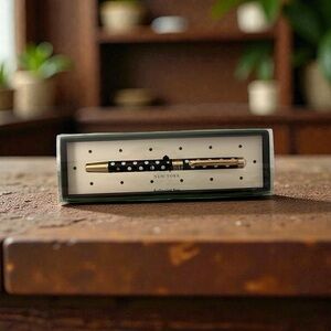 Kate Spade Black and White Polka Dot Ballpoint Pen